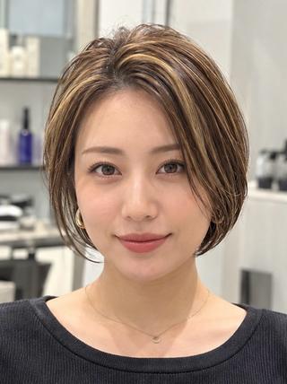 ショート カラー ✨白髪ぼかし/ ショート✨吉岡 弘のヘアスタイル
