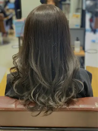 ミディアム カラー 髪質改善カラーリスト /根本雄貴のヘアスタイル