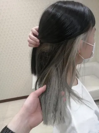 セミロング カラー sato shoheiのヘアスタイル