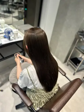 ロング カラー caho／大阪梅田 韓国ヘア♡のヘアスタイル