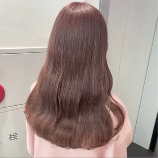 ロング レイヤー×グレージュ /ピンク🩷mioのヘアスタイル