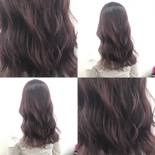 ロング カラー パーマ ヘアアレンジ メンズ キッズ ネイル マツエク・マツパ 上品＆韓国風 🥀海心🥀のヘアスタイル