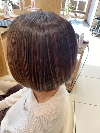 ミディアム カラー 佐伯蓮 🫧学割メニューありのヘアスタイル
