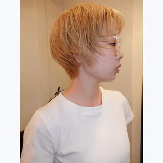 ショート カラー デザインカット🎨 ボブ🫟おざきのヘアスタイル