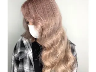 ロング カラー 🧡可愛い色落ち🧡 ハイトーン特化🧡のヘアスタイル