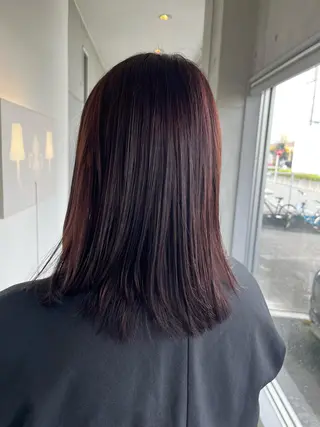 ミディアム おせ ちさとのヘアスタイル