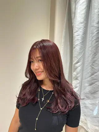 カラー 中野 はるるのヘアスタイル