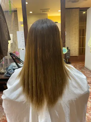 セミロング パーマ 山﨑 将弥のヘアスタイル