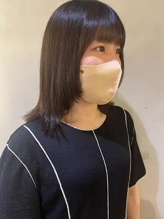ミディアム カラー パーマ ヘアアレンジ メンズ nishi fuyumiのヘアスタイル