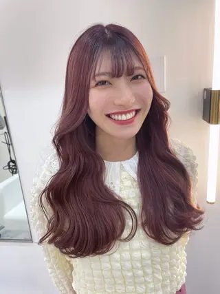 セミロング カラー ヘアアレンジ 髪質改善/縮毛矯正 RYOのヘアスタイル