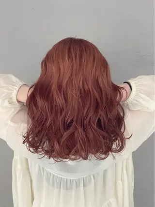 ミディアム カラー ヘアアレンジ 能登谷 きよのヘアスタイル