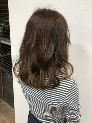 ミディアム カラー ヘアアレンジ ❣️倉敷❣️美髪 カラー能登一成のヘアスタイル