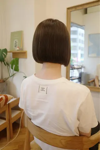 ショート カラー 西山 紗耶香🪽 透明感カラー/ボブのヘアスタイル