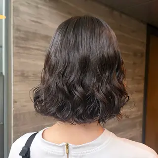 ミディアム パーマ 韓国風/コテ巻き風 パーマ🌿るいのヘアスタイル