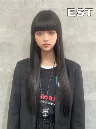 カラー ロング ヘアアレンジ エクステ MORI エクステMARIKAのヘアスタイル