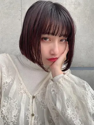 ミディアム 🫧レイヤーカット ・ハッシュ🫧龍星のヘアスタイル