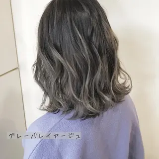 ミディアム カラー あさだ しゅうたろうのヘアスタイル