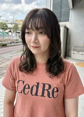 ミディアム パーマ トレンドボブ/ パーマ🌰くりーわのヘアスタイル