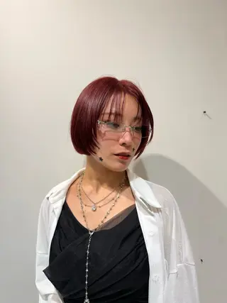ショート カラー ヘアアレンジ 艶髪/ボブモデル 募集🫧Terukaのヘアスタイル