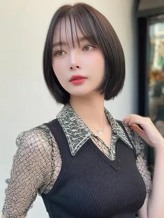 ミディアム FOCUS JAPAN4のヘアスタイル