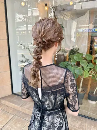 ロング ヘアアレンジ ヘアアレンジ にいた かづしげのヘアスタイル