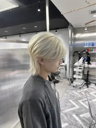 カラー メンズ シャドウパーマ/ ルーズパーマ/メンズのヘアスタイル