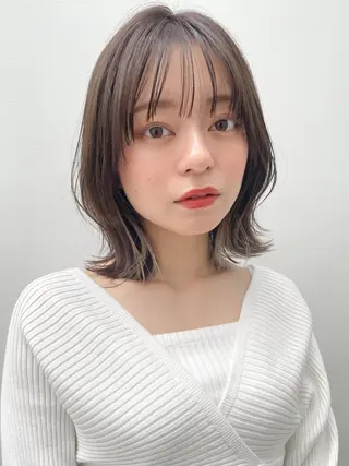 ミディアム カラー 【lyann表参道】 大内優衣のヘアスタイル