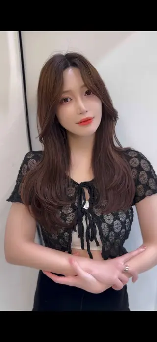 セミロング カラー 前髪顔まわりカット 🌈中村海聖のヘアスタイル