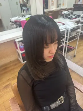 セミロング 森 千明のヘアスタイル