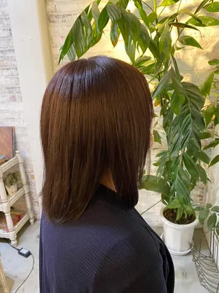 ミディアム カラー 長濱 俊のヘアスタイル