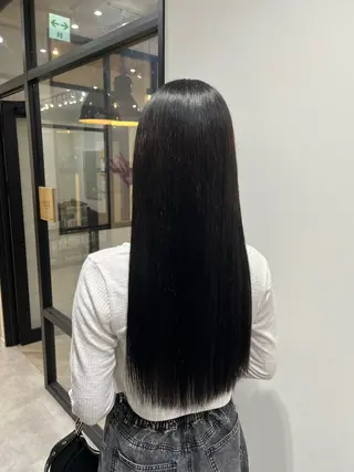 ロング 艶カラー推し! なかはらあかりのヘアスタイル