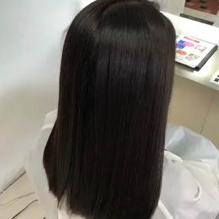 セミロング カラー 縮毛矯正/ワンカラー モデル募集🫧田村のヘアスタイル