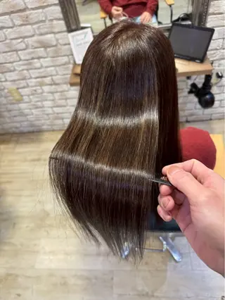 ロング 暗髪／透明感カラー ／⭐️hyuga⭐️のヘアスタイル