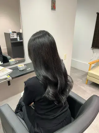 セミロング カラー 庄内＊三国baron ANJUのヘアスタイル