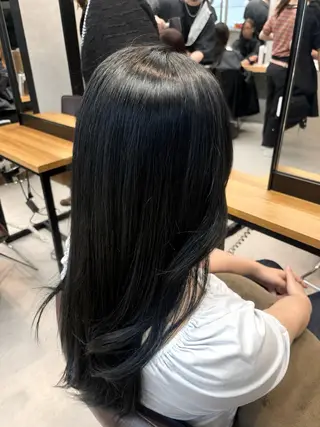 ロング カラー うる艶カラー 顔周りカット♡ikuのヘアスタイル