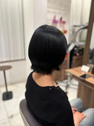 ショート カラー 縮毛美髪矯正/ ハイトーン/あゆみのヘアスタイル
