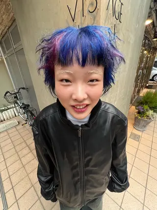 ショート カラー パーマ いぐちしょうた🫧 VISAGEbaskのヘアスタイル