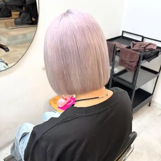 ショート カラー 渋谷🩶ハイトーン 🩶FUMUのヘアスタイル