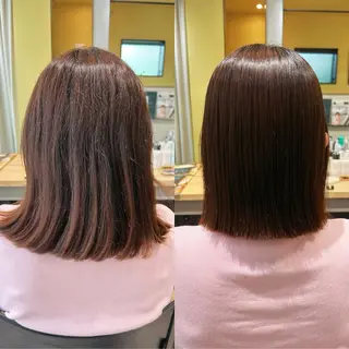 ショート パーマ hubhair レイヤー/透明感のヘアスタイル