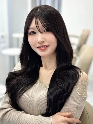 ロング 森 千風優のヘアスタイル