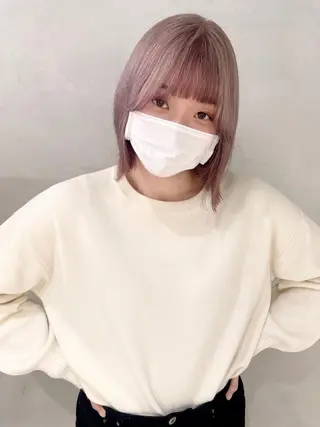 ミディアム カラー 心斎橋/ブリーチ minamiのヘアスタイル