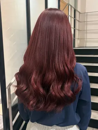 ロング カラー 🎀ブリーチなし ピンク🎀sakiのヘアスタイル