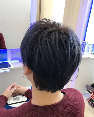 ショート カラー メンズ 白井 つづりのヘアスタイル