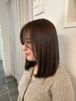 カラー パツボブ/暖色 西梅田/かえで🎀のヘアスタイル