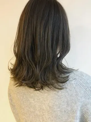 ミディアム カラー 千村 亮のヘアスタイル