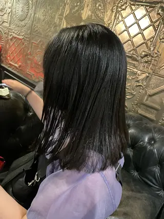 ミディアム カラー パーマ ヘアアレンジ くびれレイヤー/艶 カラー　MADOKAのヘアスタイル