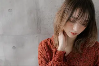 セミロング 韓国カット/新保 辰明/大宮美容室のヘアスタイル