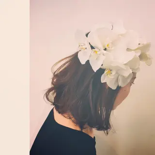 ショート ミディアム セミロング カラー パーマ ヘアアレンジ 岡田 杏のエステ・リラクイメージ