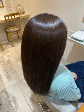 セミロング カラー 杉村 音楓のヘアスタイル