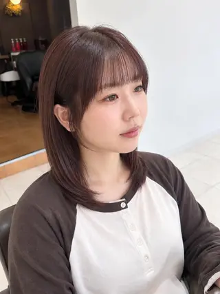 ミディアム カラー 伊勢崎/nap hair 栗原大輔のヘアスタイル